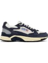 AUTRY zapatillas Hyperway en malla de nailon y piel azul y blanco