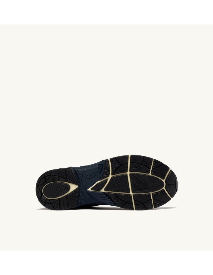 AUTRY zapatillas Hyperway en malla de nailon y piel azul y blanco vista suela