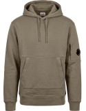C.P. Company Diagonal Raised Fleece Hooded Sweatshirt Gris