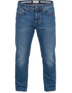 Jeans Jacob Cohën Bard lavado medio etiqueta gales vista frontal