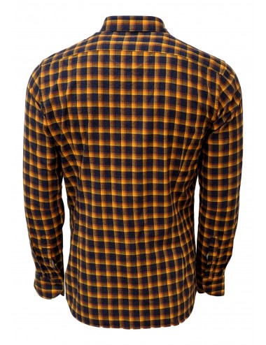 Camisa de cuadro escoces en algodón cepillado Tintoria Mattei 2