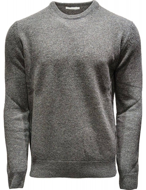 Jersey de cuello redondo en lana , calidez y suavidad.