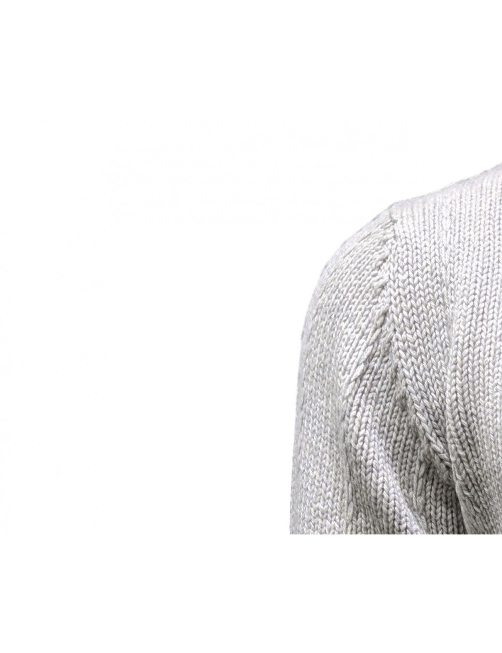 Jersey cuello redondo Della Ciana cashmere gris claro | Almirante Seis