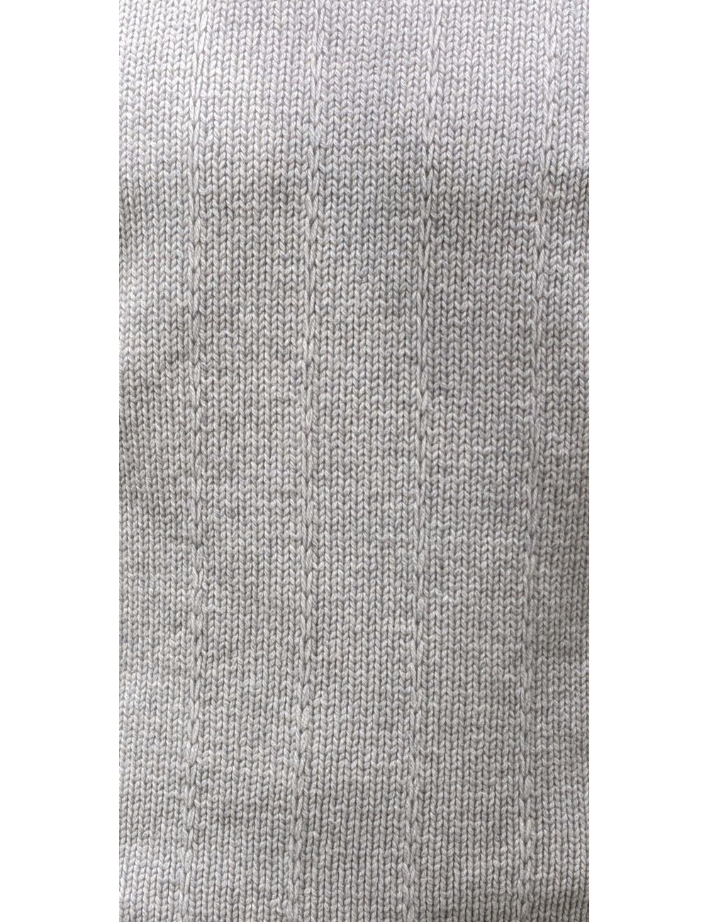 Jersey cuello redondo Della Ciana cashmere gris claro | Almirante Seis