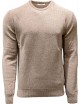 Jersey de cuello redondo en lana color beige suave y cálido | Ego Madrid