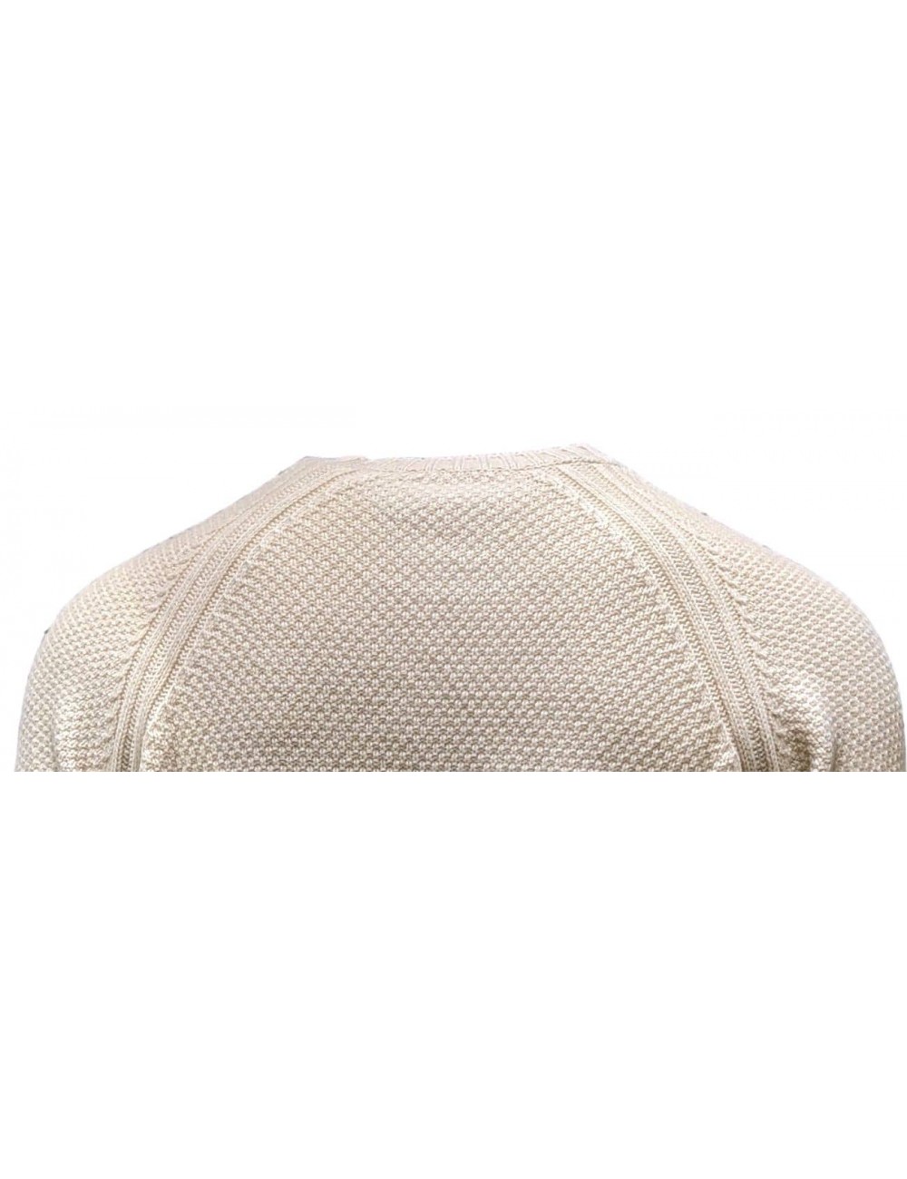 Jersey cuello redondo Della Ciana cashmere beige claro | Almirante Seis