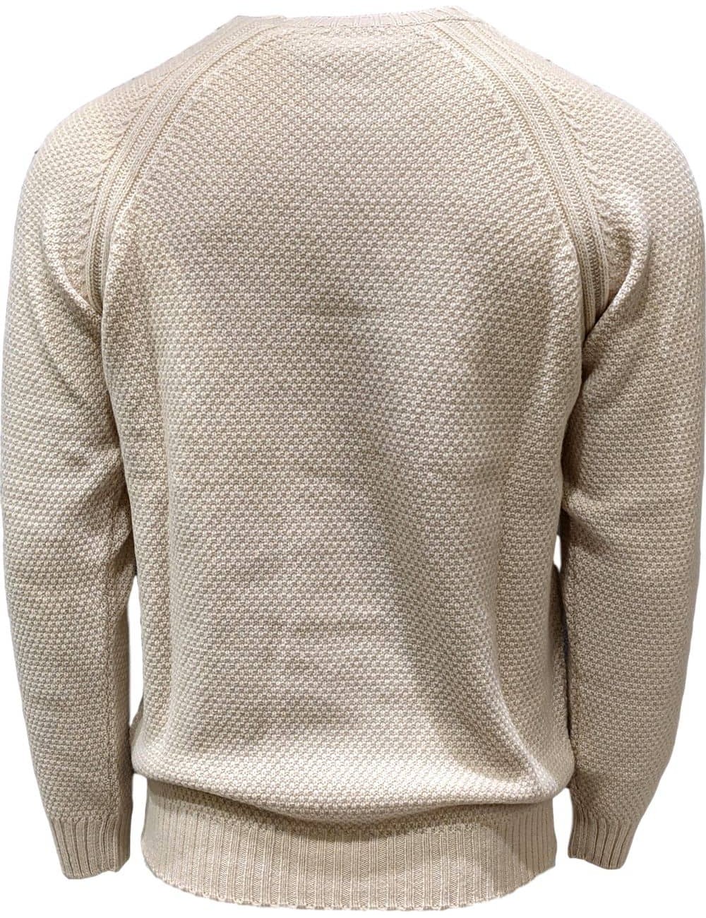 Jersey cuello redondo Della Ciana cashmere beige claro | Almirante Seis