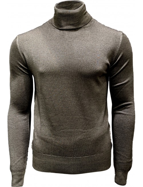 Jersey confeccionado 100% en pura lana virgen, efecto vigore,