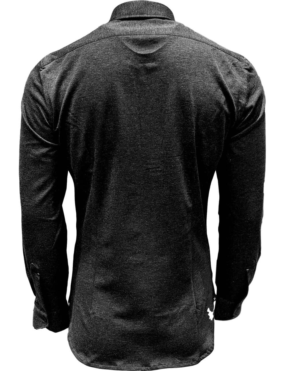 Camisa Mazzarelli negra en punto | Almirante Seis