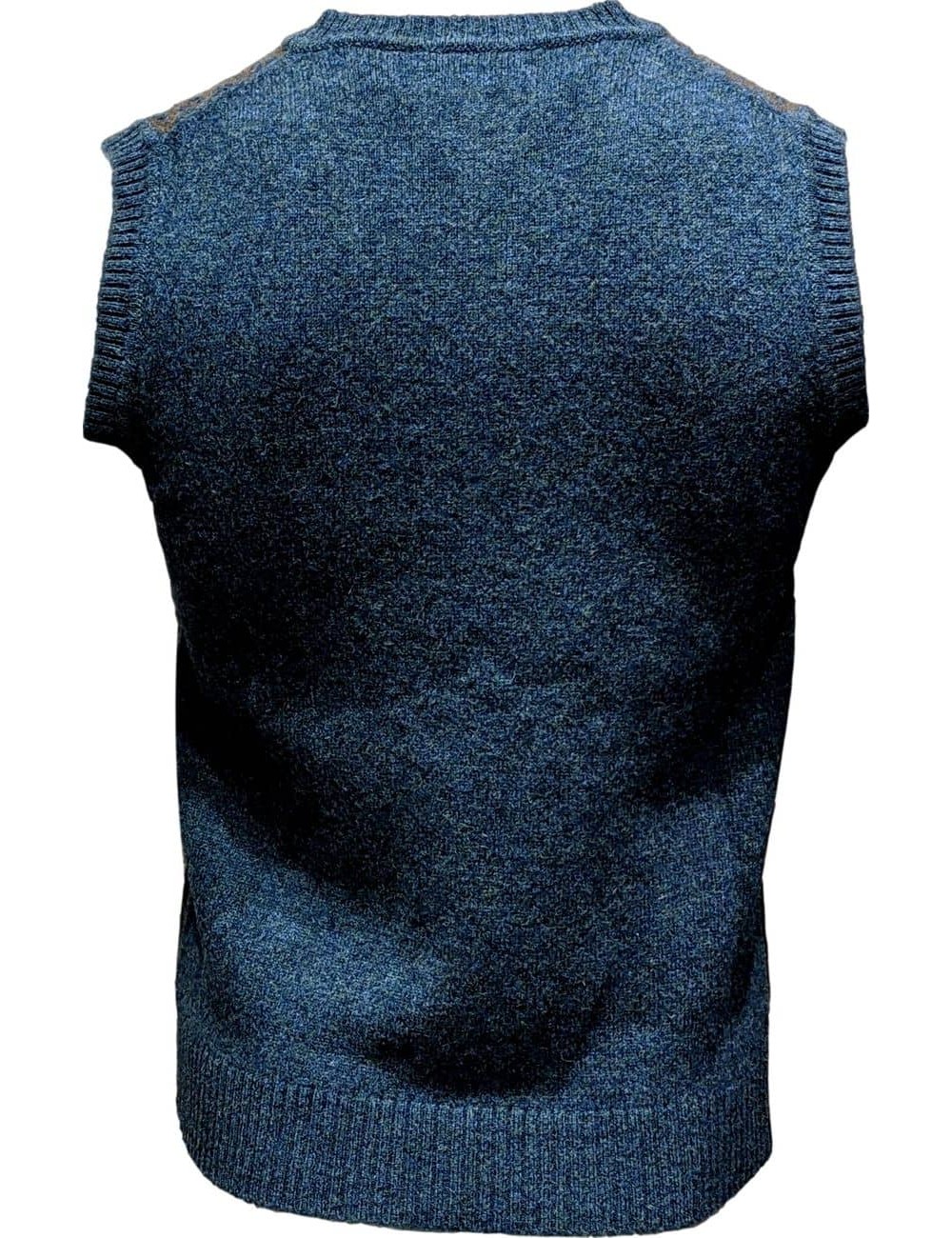 Chaleco ABKOST  cuello de pico  fantasia lana 100% calidez y suavidad.