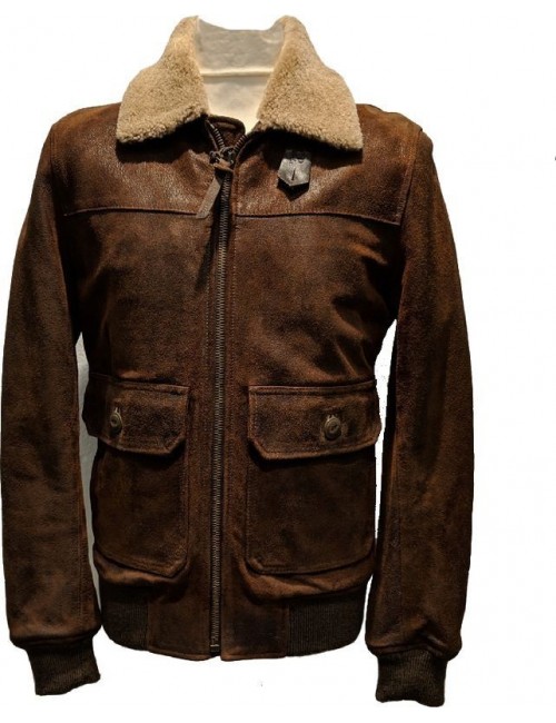 CP Company cazadora bomber de piel