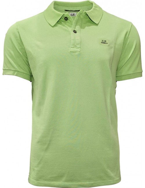 Polo granito CP Company verde claro manga corta | Ego Madrid
