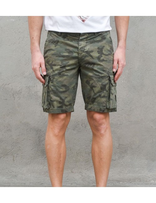 Bermuda cargo camuflaje verde | Ego Madrid