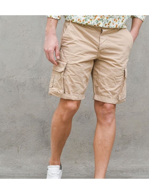 Bermuda estilo cargo color arena | Ego Madrid