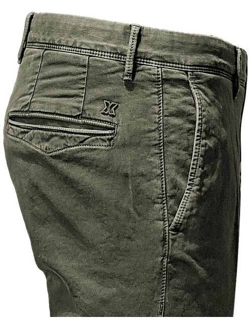 Pantalón verde seco elástico Incotex Slacks | Almirante Seis Madrid