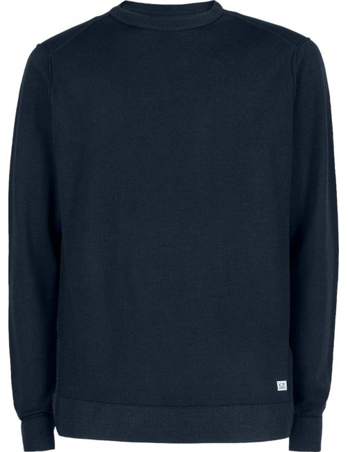 Jersey CP Company cuello redondo lana merino azul marino  | Ego Madrid
