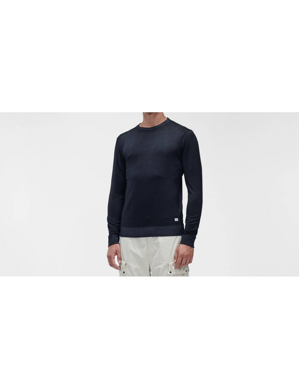 Jersey CP Company cuello redondo lana merino azul marino  | Ego Madrid