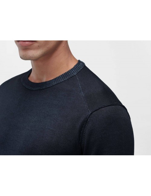 Jersey CP Company cuello redondo lana merino azul marino  | Ego Madrid