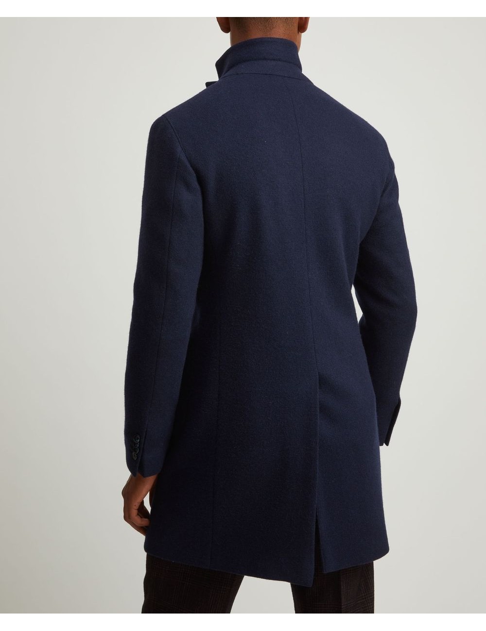 Abrigo azul marino de Lubiam en tejido jersey | Almirante Seis Madrid