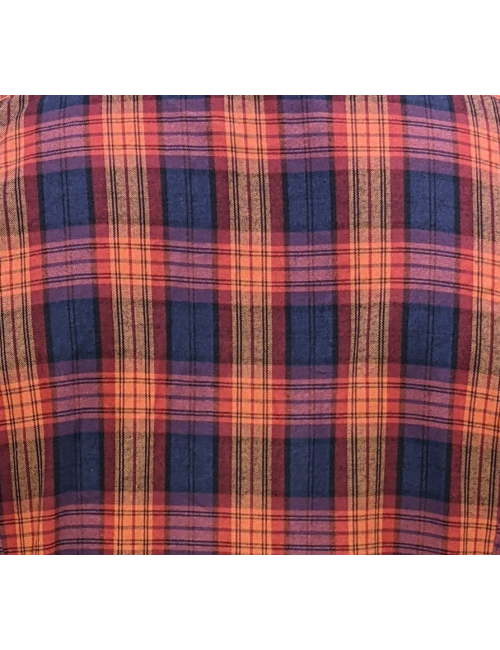 CAMISA CUADROS GRANA AZUL TINTORIA MATTEI | EGO Madrid