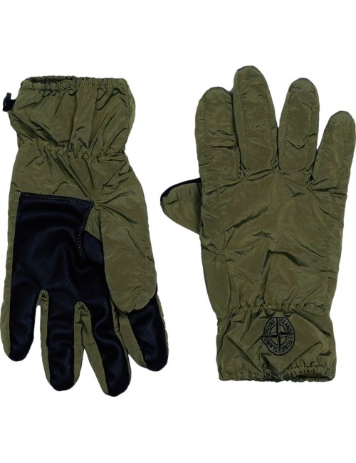 Guantes Nylon Metal Stone Island verde | Ego Madrid