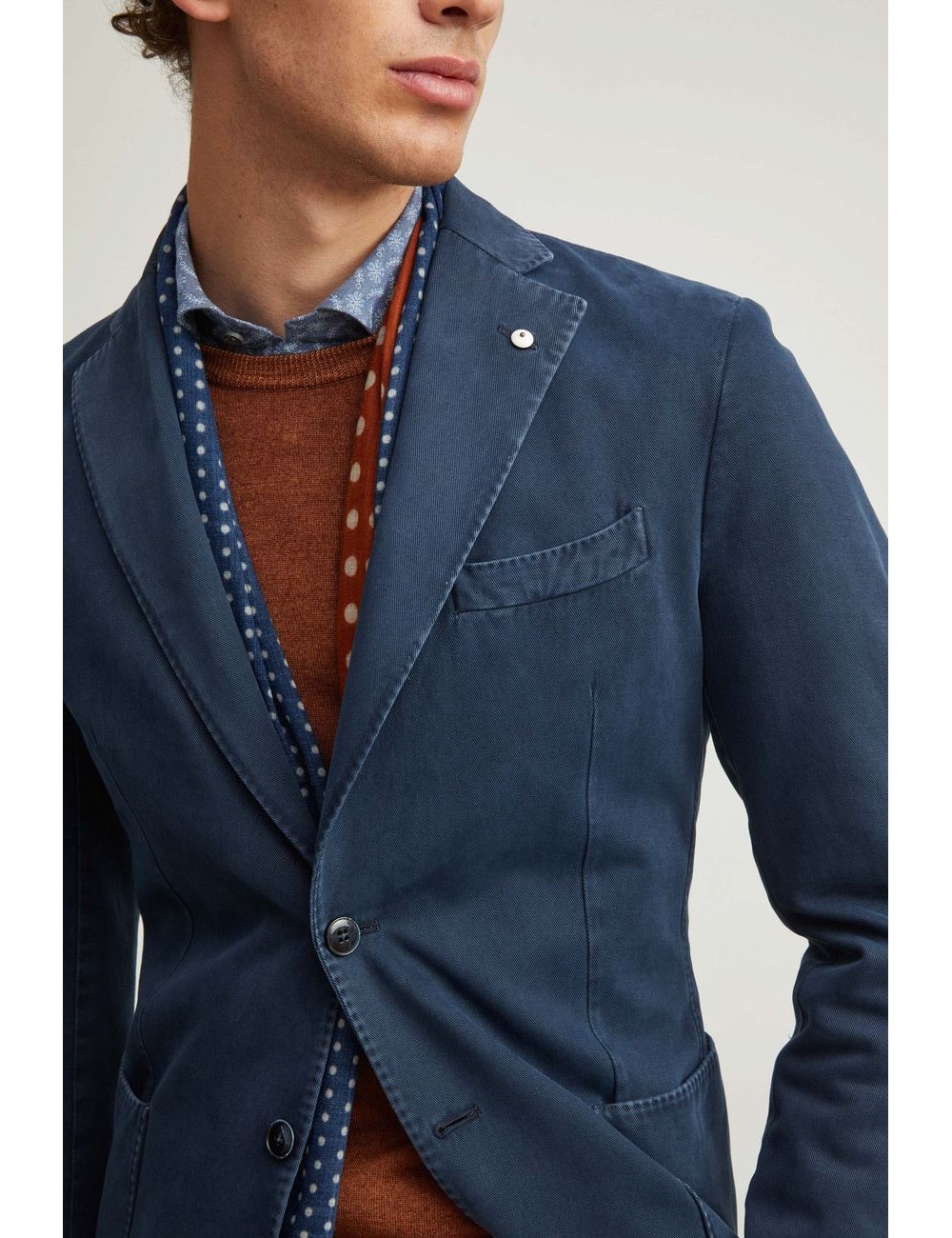 Americana jack LBM 1911 para hombre azul lavada | Almirante Seis