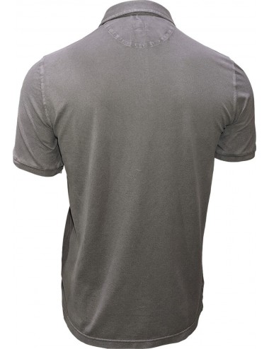 Polo manga corta north Fedeli piqué de algodón gris oscuro | Ego Madrid 2