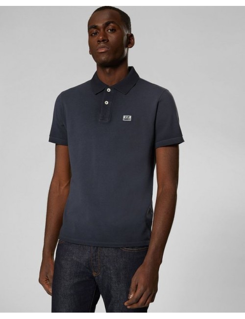 Polo C.P. Company azul manga corta logo | Ego Madrid