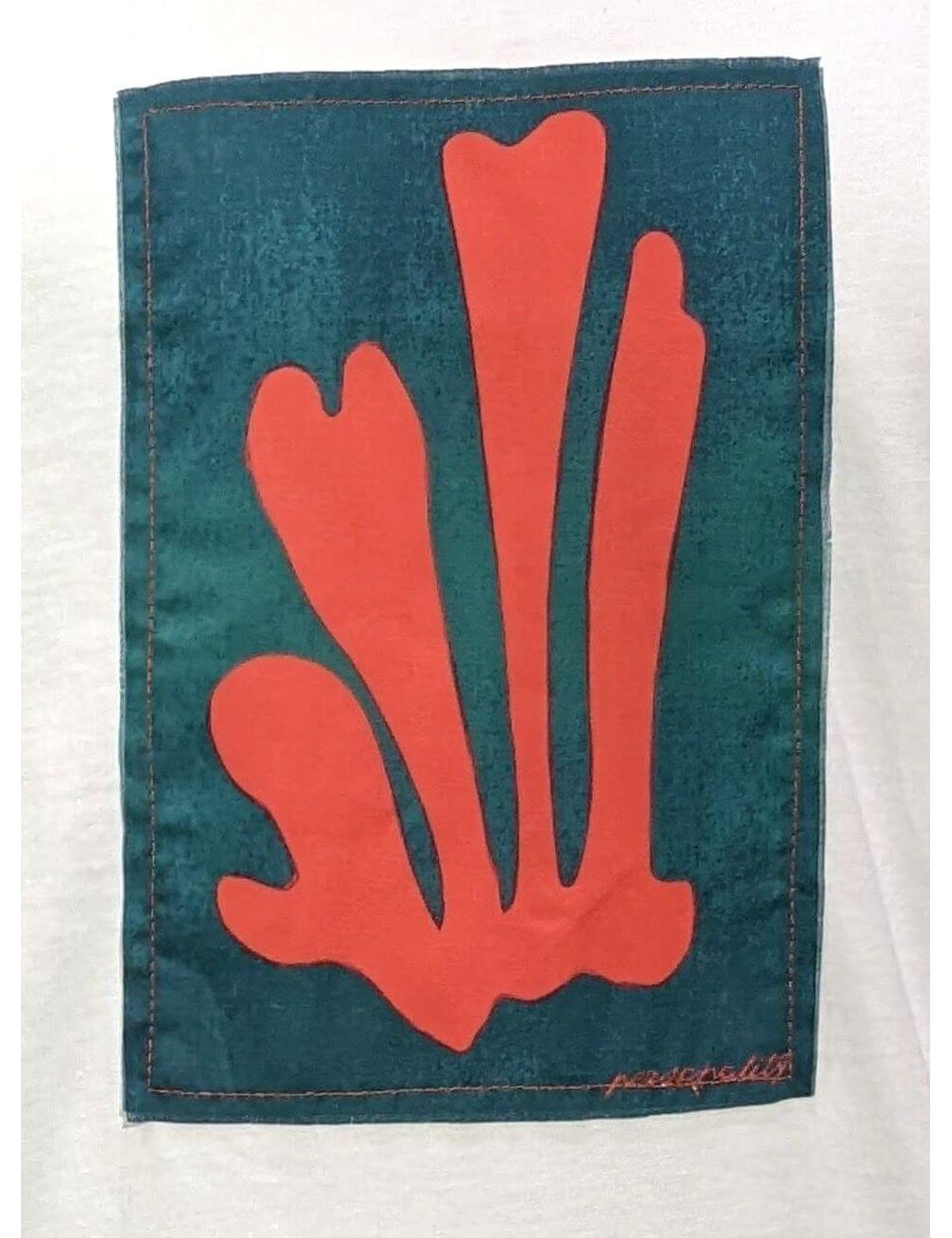 Camiseta blanca personality sew coral | Almirante Seis Madrid