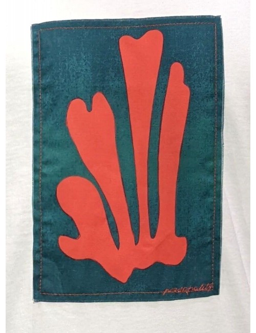 Camiseta blanca personality sew coral | Almirante Seis Madrid