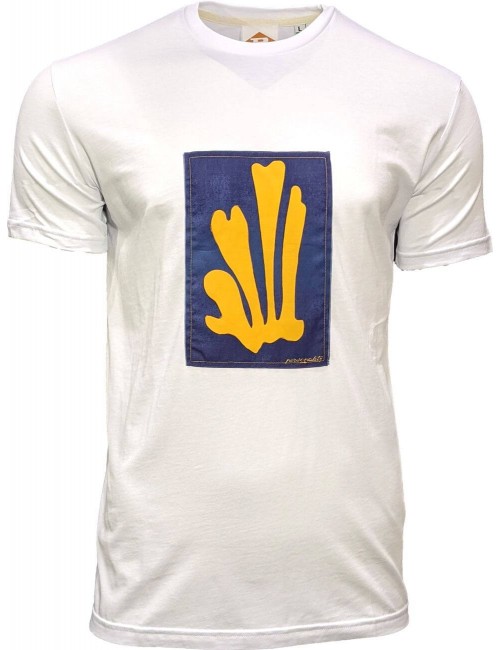 Camiseta blanca personality sew coral  exclusiva | Almirante Seis Madrid