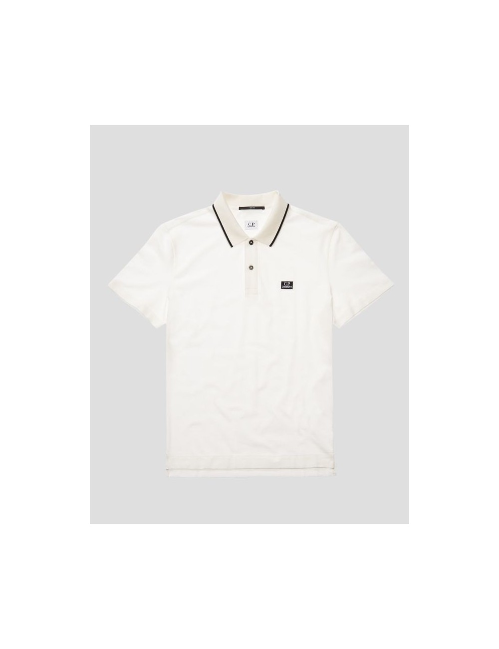 Polo de piqué de algodón stretch BLANCO