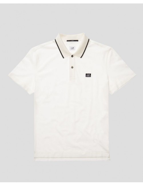Polo de piqué de algodón stretch BLANCO